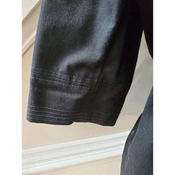 J.Crew Women Black 100% Cotton 3/4 Sleeve Buttons Front Casual Jacket Blazer 8 - Picture 5 of 11